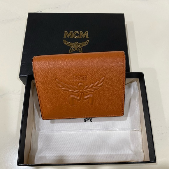 MCM Accessories - MCM Cognac Leather Wallet